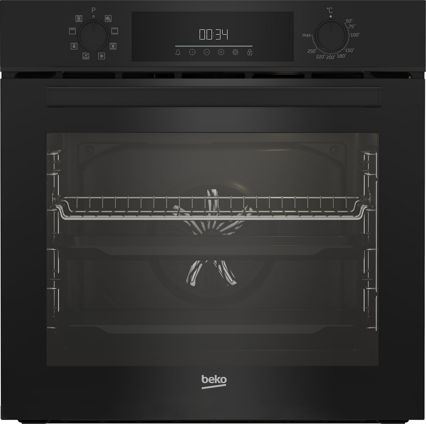BEKO Backofen BBIM12300B, mit Teleskopauszug nachrüstbar, SteamShine, Gleichmäßige Heißluft im Backofen mit AeroPerfect Bild 5