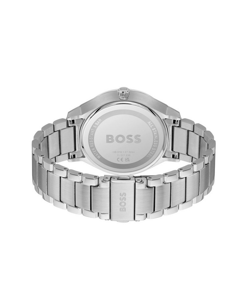BOSS Multifunktionsuhr TYLER 1514106, Quarzuhr, Armbanduhr, Herrenuhr, Edelstahlarmband, analog Bild 4