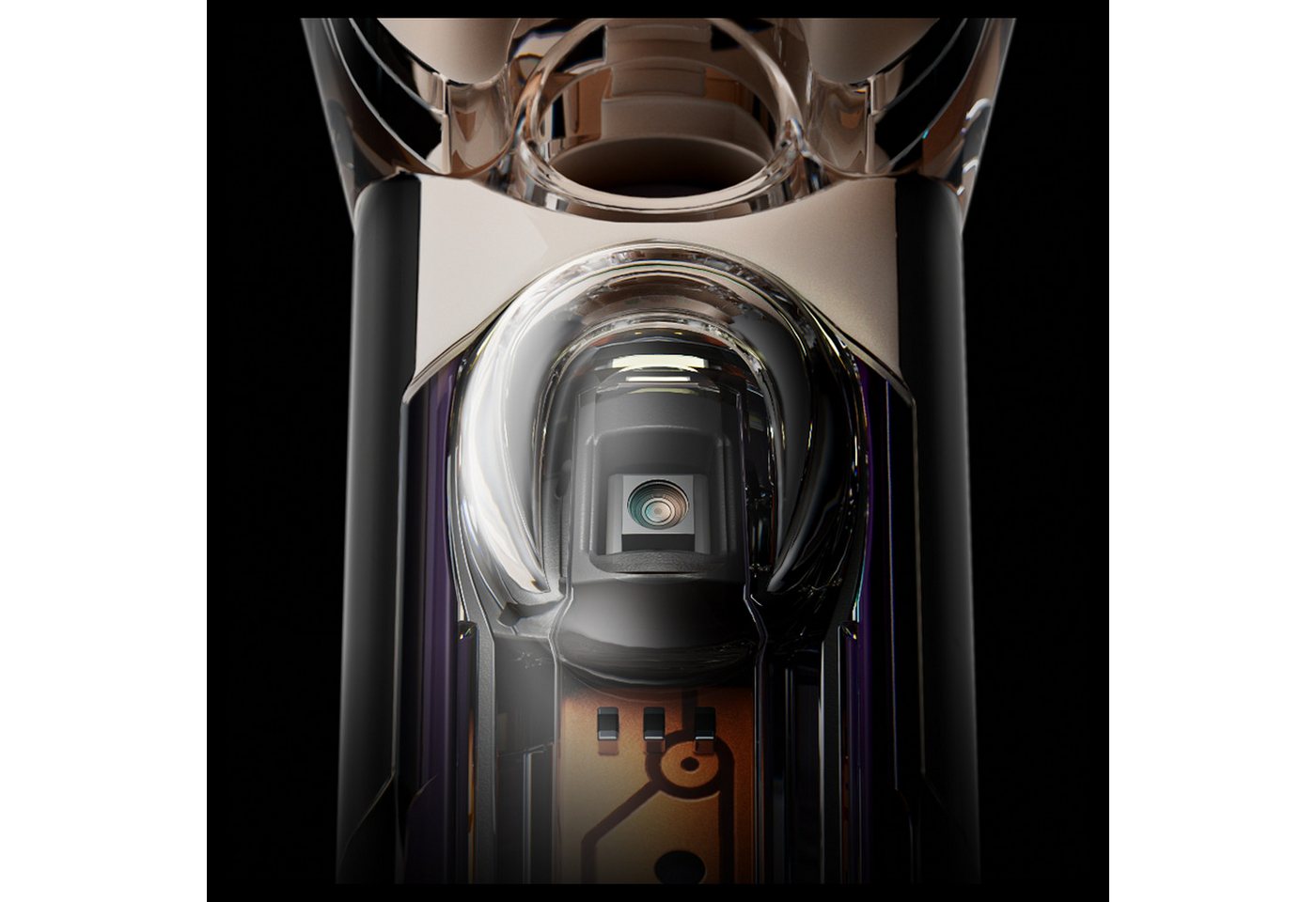 DYSON Elektrische Zahnbürste Dyson CameraJet™, Aufsteckbürsten: 2 St., Integrierte Kamera mit Gap Optical Targeting