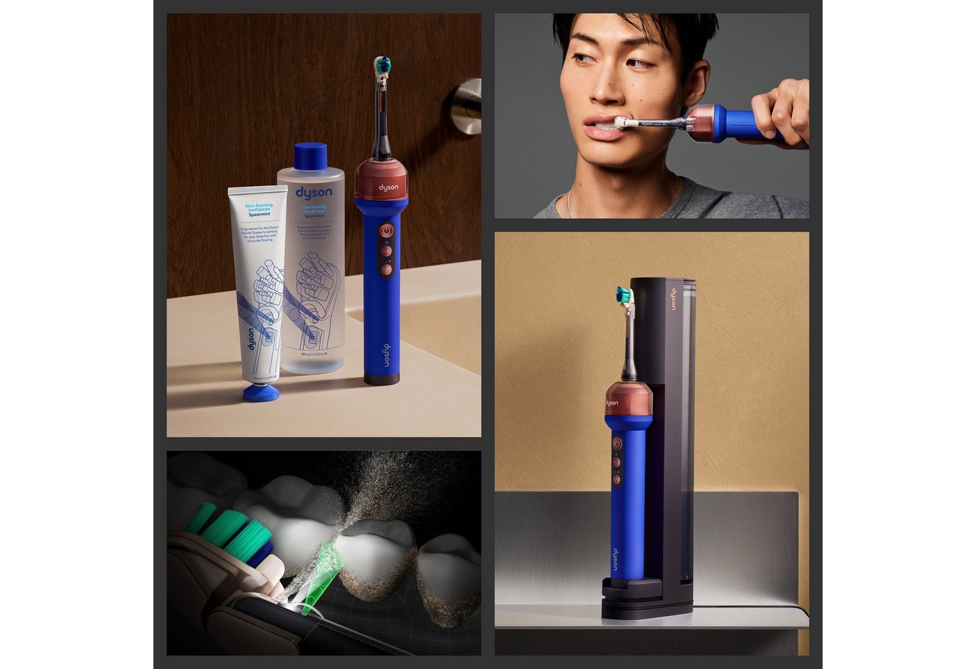 DYSON Elektrische Zahnbürste Dyson CameraJet™, Aufsteckbürsten: 2 St., Integrierte Kamera mit Gap Optical Targeting Bild 2