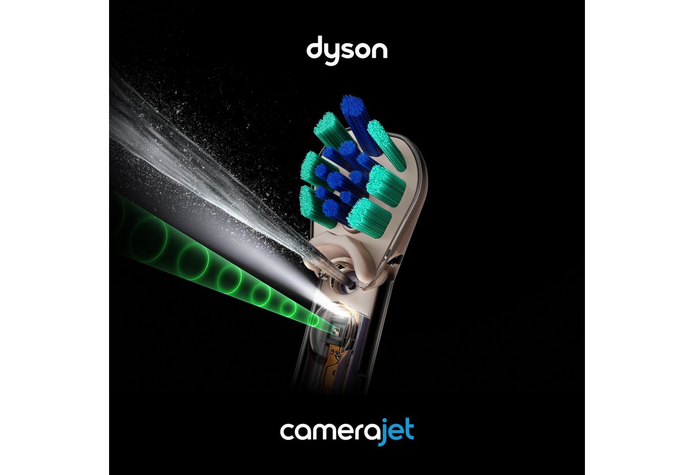 DYSON Elektrische Zahnbürste Dyson CameraJet™, Aufsteckbürsten: 2 St., Integrierte Kamera mit Gap Optical Targeting Bild 5