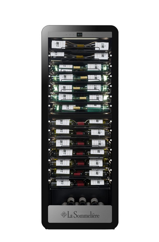 La Sommelière Weinkühlschrank APOGEE185DZPRO, für 184 Standardflaschen á 0,75l,2 Zonen, Aktivkohlefilter, LED-Beleuchtung, SMART