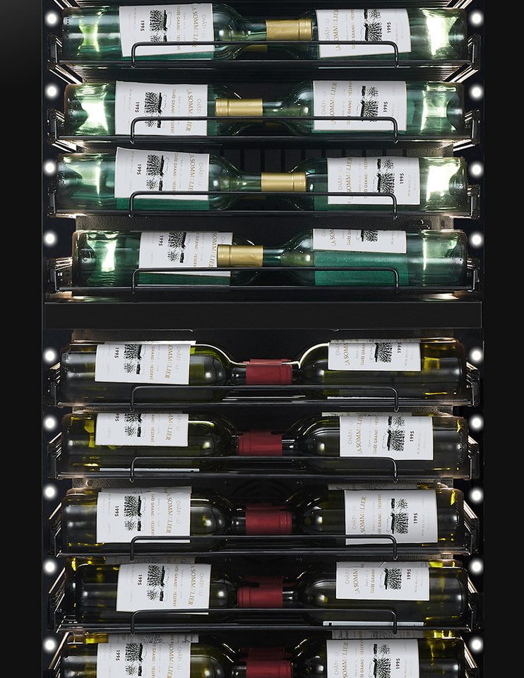 La Sommelière Weinkühlschrank APOGEE185DZPRO, für 184 Standardflaschen á 0,75l,2 Zonen, Aktivkohlefilter, LED-Beleuchtung, SMART Bild 5