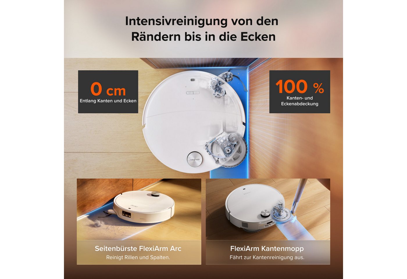 Roborock Saugroboter mit Wischfunktion Roborock Saros 20 Neo, 36.000 Pa Saugkraft Bild 3