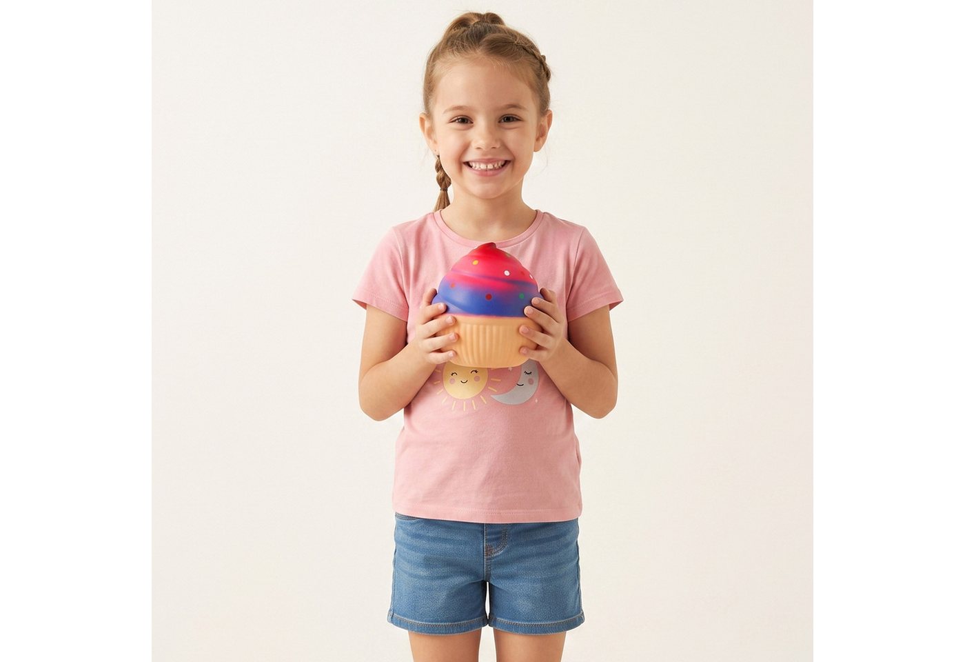 Sarcia.eu Anti-Stress-Ball GROß! Anti-Stress-Knautschball CUPCAKE, SQUISHY Muffin XXL