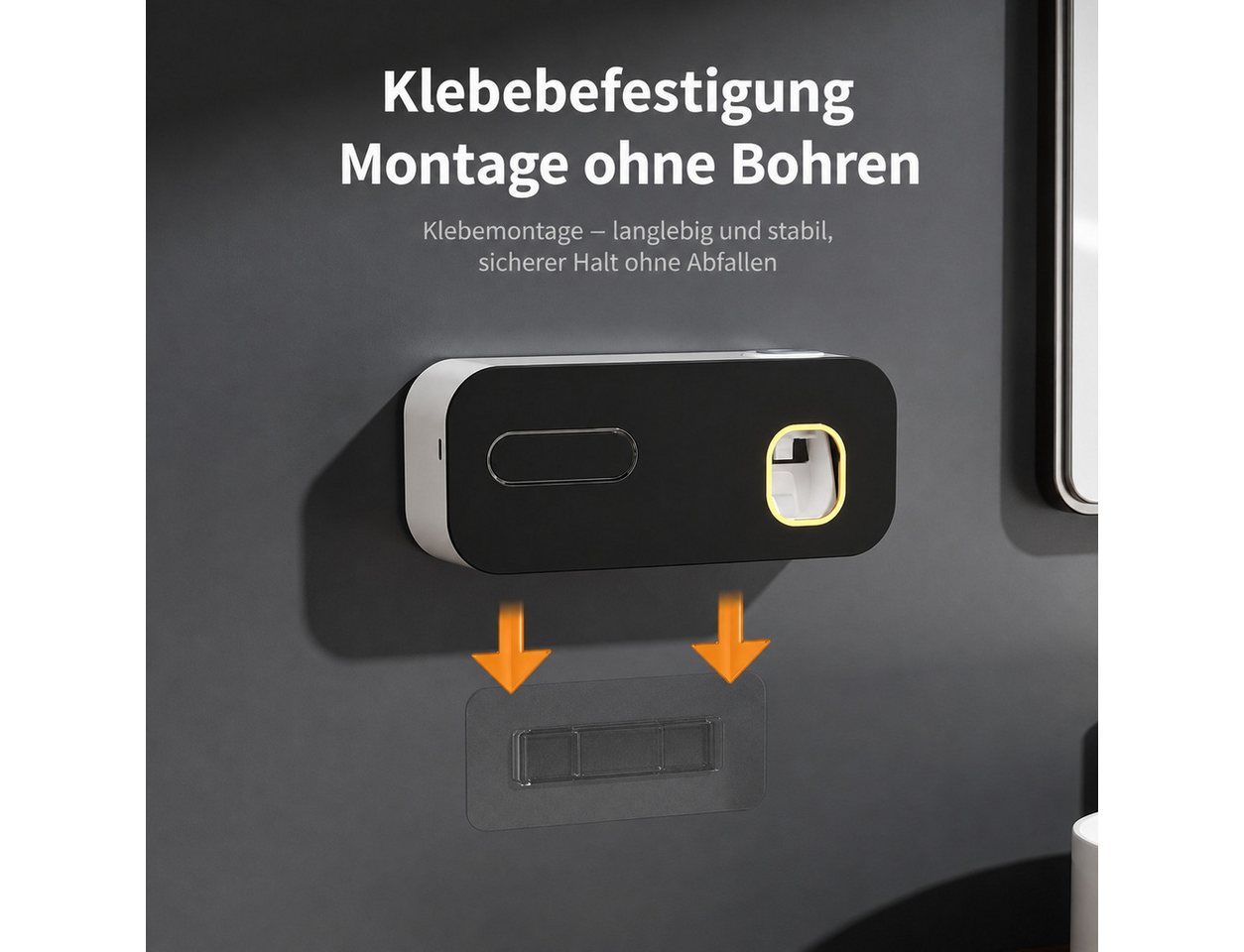 wohnTRAUM24 UV-Zahnbürstenhalter UV-Zahnbürste Sanitizer, Wiederaufladbar Zahnbürste Sanitizer Halter, Kabellose Wand Montiert Zahnbürste Sterilisator für Bäder mit 5 Slots Bild 5