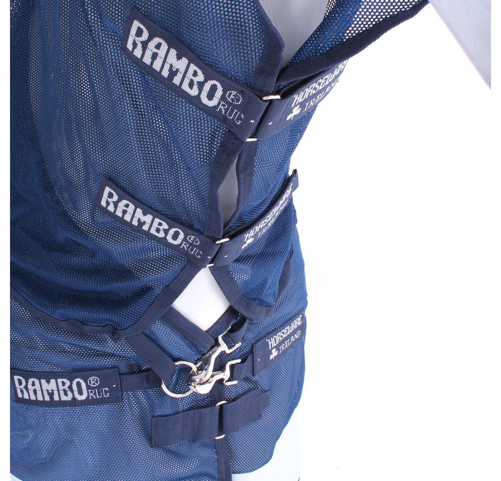Horseware Pferde-Regendecke Horseware Rambo Summer Series Turnout 0g - Navy/Grey