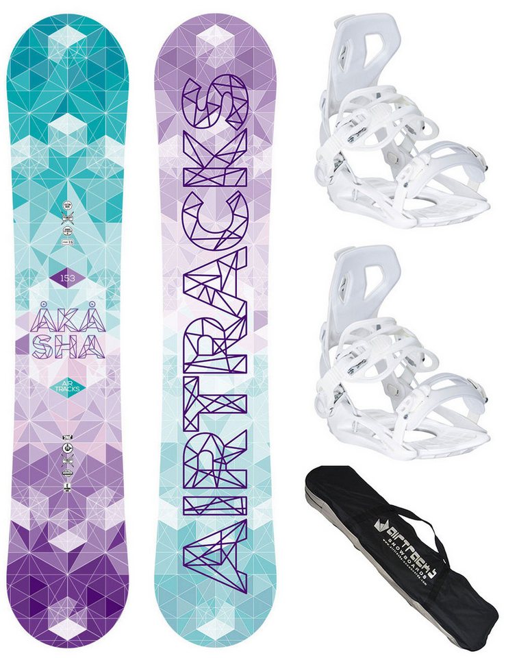 Airtracks Snowboard Damen Snowboard Set Akasha » Mod. 26/27 (3 St., 3er-Pack), Snowboard Akasha + Bindung Master W + Sb Bag / 144 147 150 153 cm Bild 3