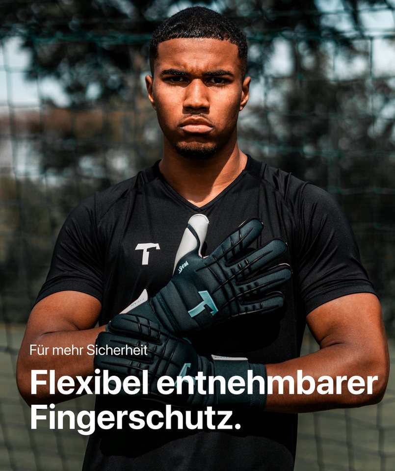 T1TAN Torwarthandschuhe Erwachsene Petrol Beast 3.0 mit Fingerschutz Bild 2