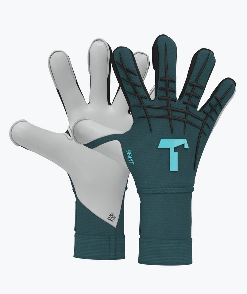 T1TAN Torwarthandschuhe Erwachsene Petrol Beast 3.0 mit Fingerschutz Bild 5