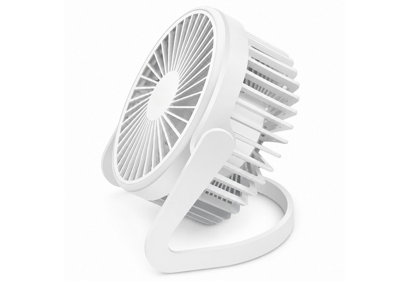 StellarLuma Tischventilator Ventilator USB-Tischventilator Schreibtisch USB Mobil Mini Leise Weiß, Mini USB Tischventilator. leise & mobil. Perfekt für Büro & HomeOffice Bild 3