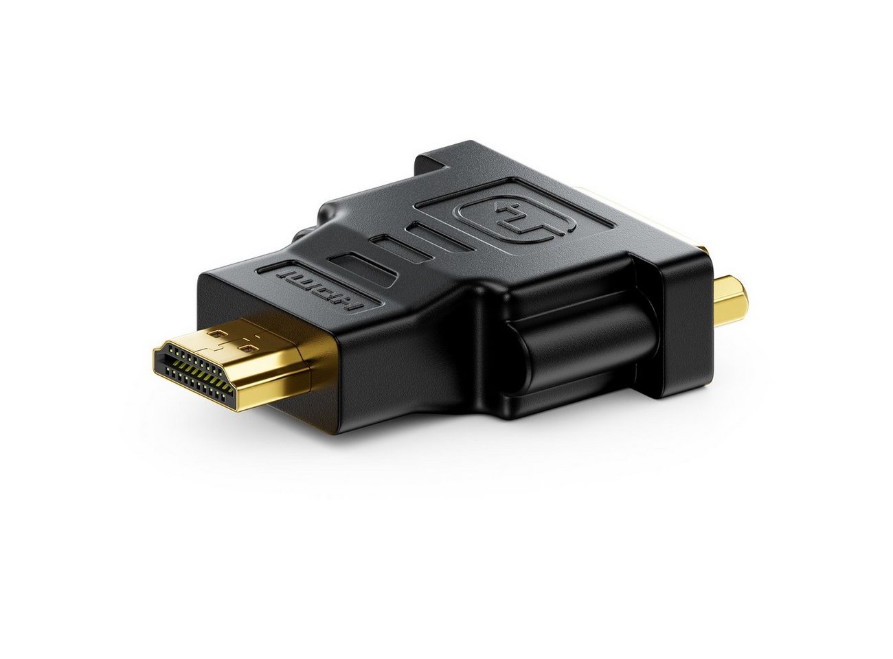 deleyCON deleyCON HDMI zu DVI Adapter - DVI Buchse zu HDMI Stecker HDMI-Kabel