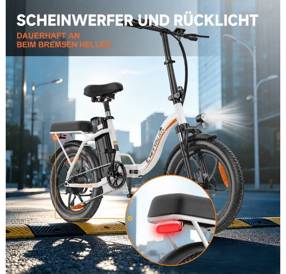 SSY E-Bike Elektro Bike für Stadt, Pendeln und Freizeit, Mittelmotor, (Sichere Scheibenbremsen vorne und hinten), Komfortabler Sattel für angenehmes Fahren Bild 3