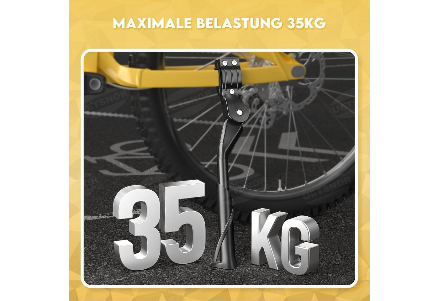 LuxusKollektion Fahrrad-Seitenständer Fahrradständer 24-29 Zoll, Höhenverstellbar, Last 35 Bild 5
