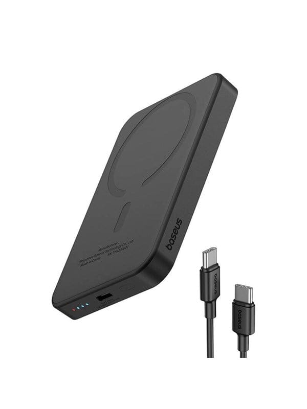 Baseus Magnetic Mini Powerbank 5000mAh USB-C 20W (black) Powerbank (Akku) - schwarz - 5000 mAh
