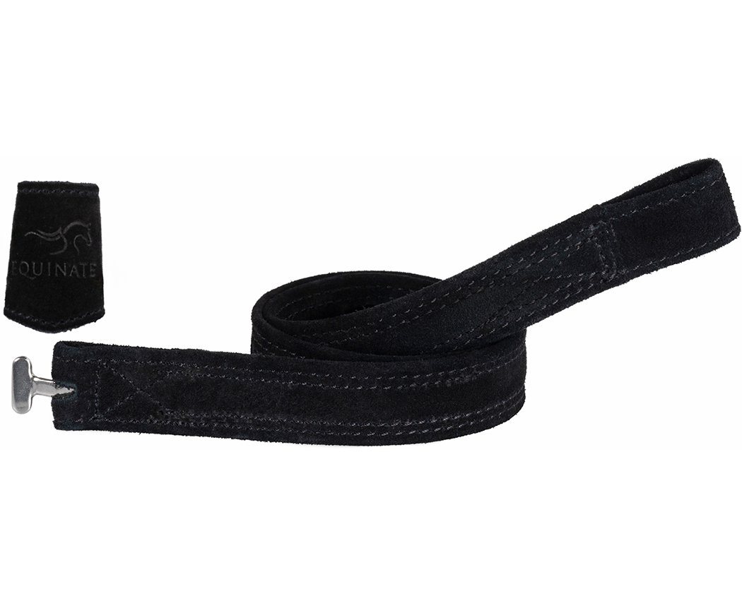 Equinate Steigbügel Slimline Mono Steigbügelriemen Columbia aus Wildleder, mit Nylonkern