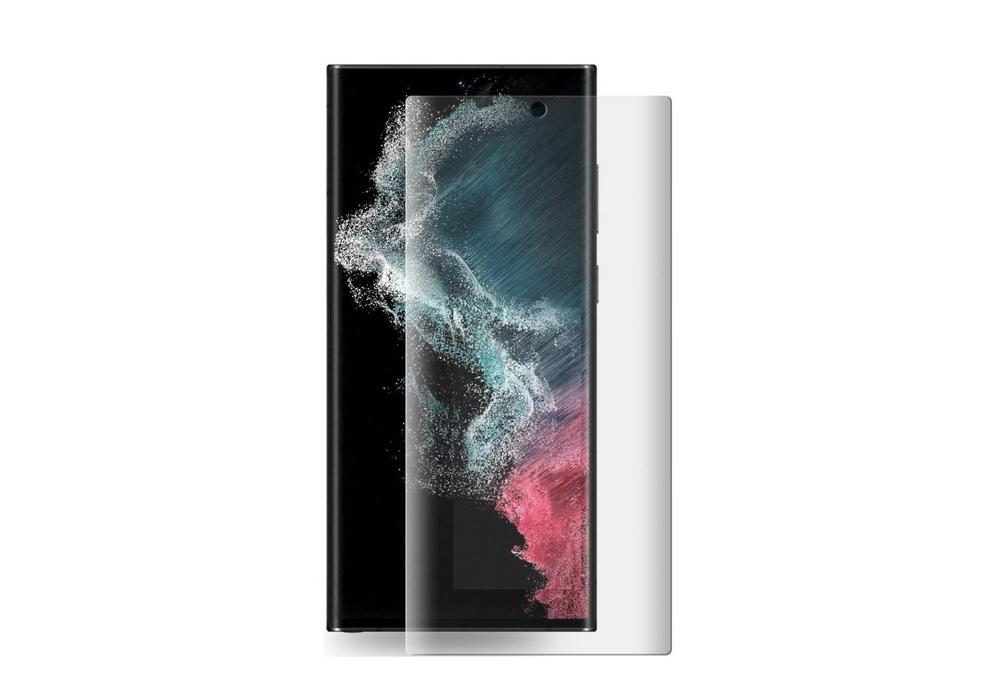 Protectorking Schutzfolie 2x Hydrogel-Glass für Samsung Galaxy S23 Ultra Selbstheilend für Micro, (2-Stück), Displayschutzfolie, Panzer Schutz, NANO ANTI-SHOCK HD KLAR