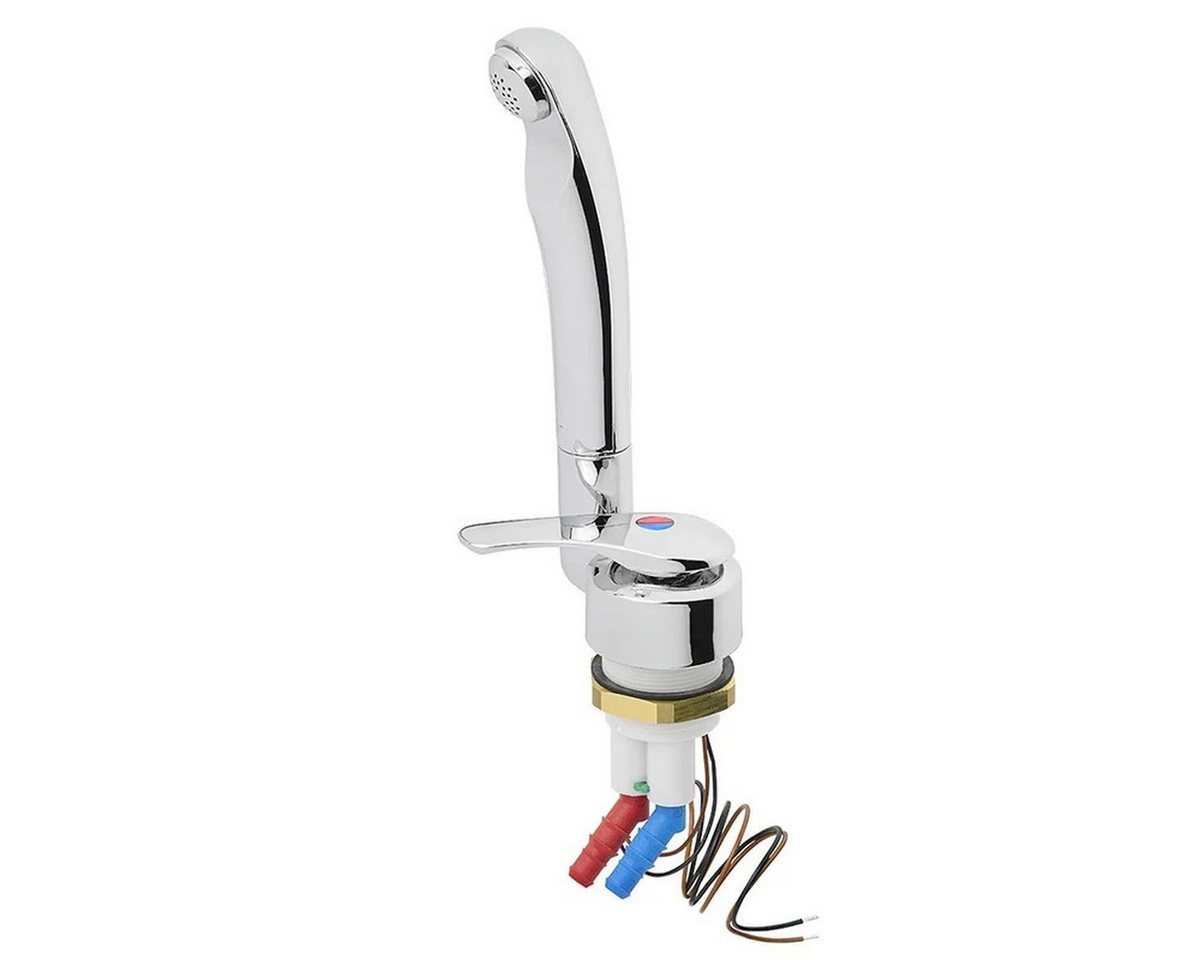 Moritz Elektrischer Wasserhahn 12V Wasserhahn Microschalter Warm- und Kaltwasser Messing Chrom Bild 3