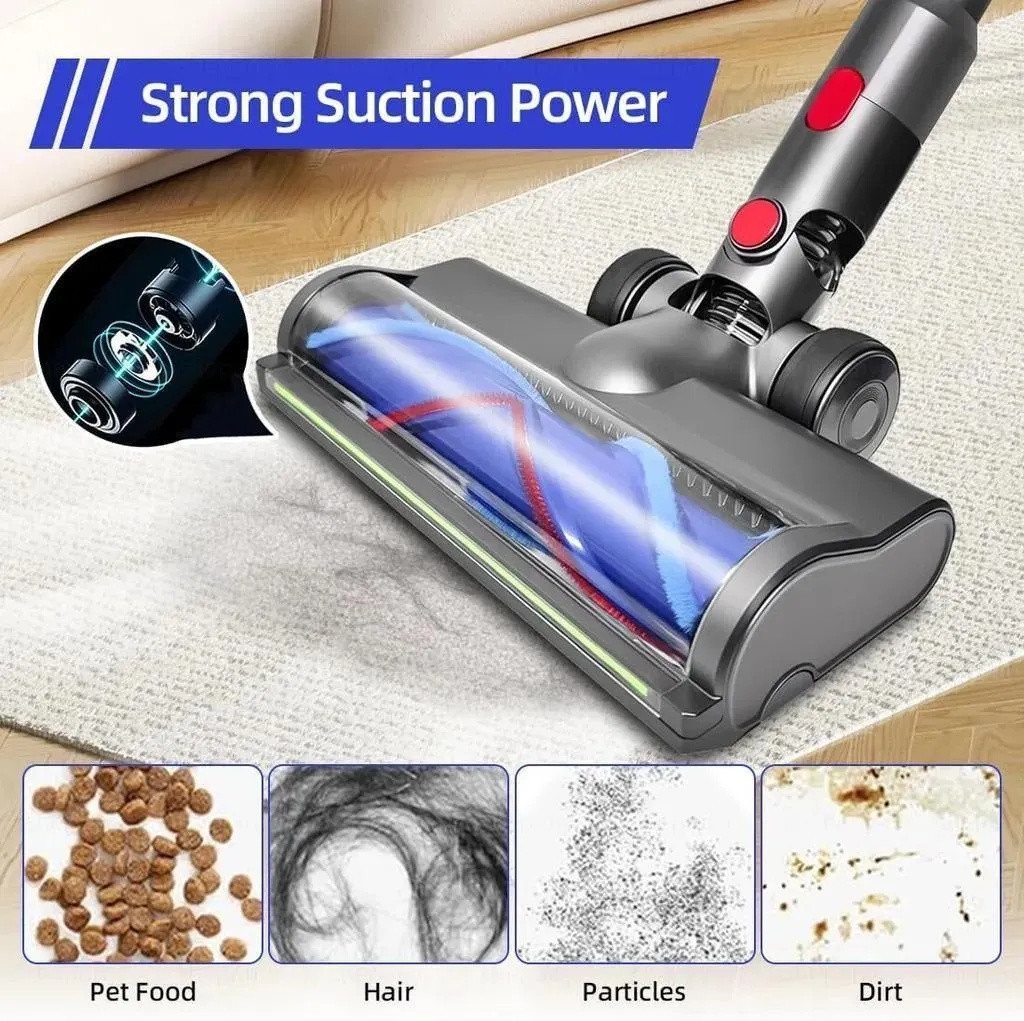 ANTCOOL Staubsaugerdüsen-Set Bodendüse für Dyson V7 V8 V10 V11 V15, Turbinenbürste, grüne LED Bild 5
