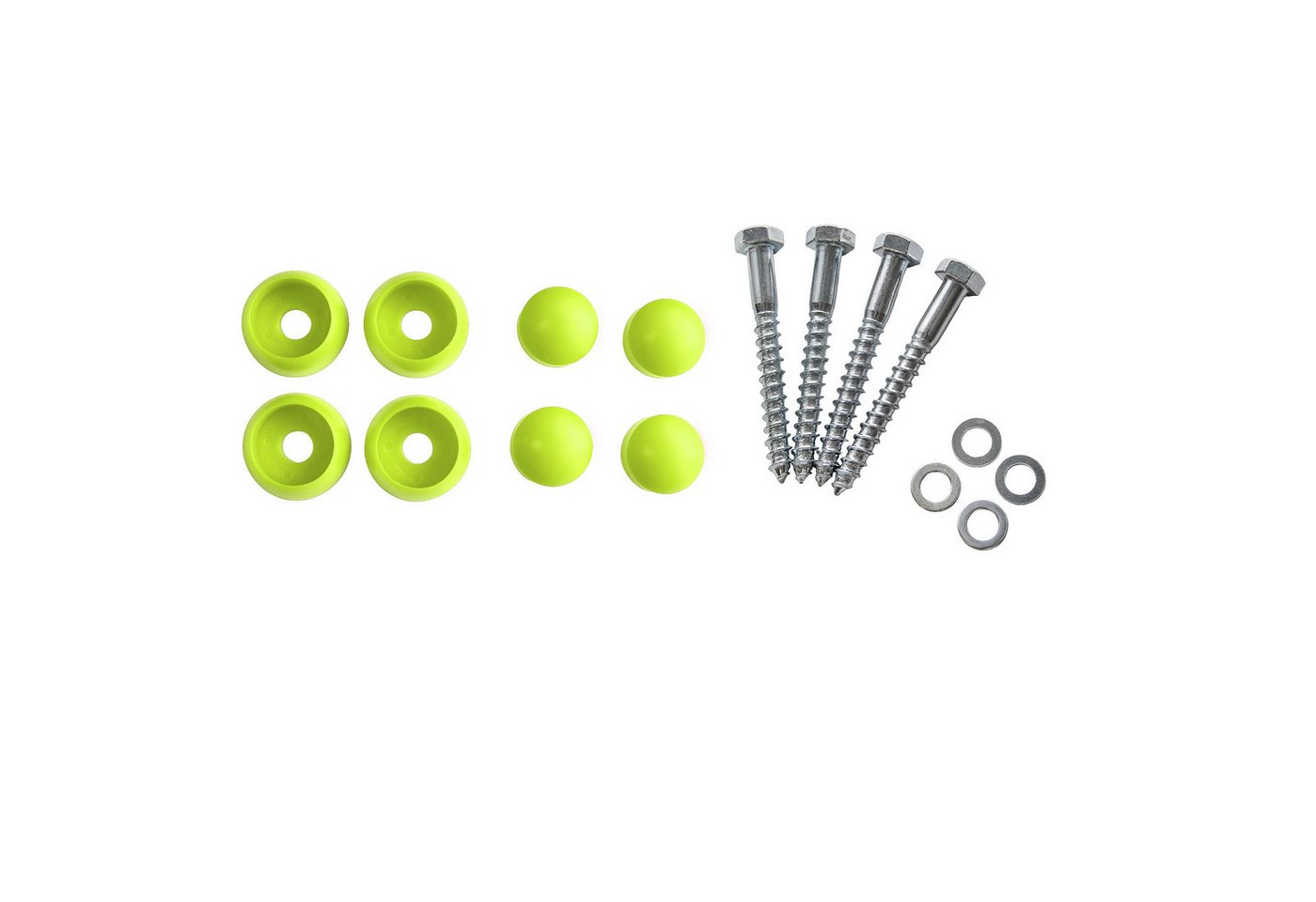 ROG-Gardenline Turnreck Reckstange Metall stabile Turnstange inklusive Montagematerial, (apfelgrün / lime, 90 cm) Bild 5