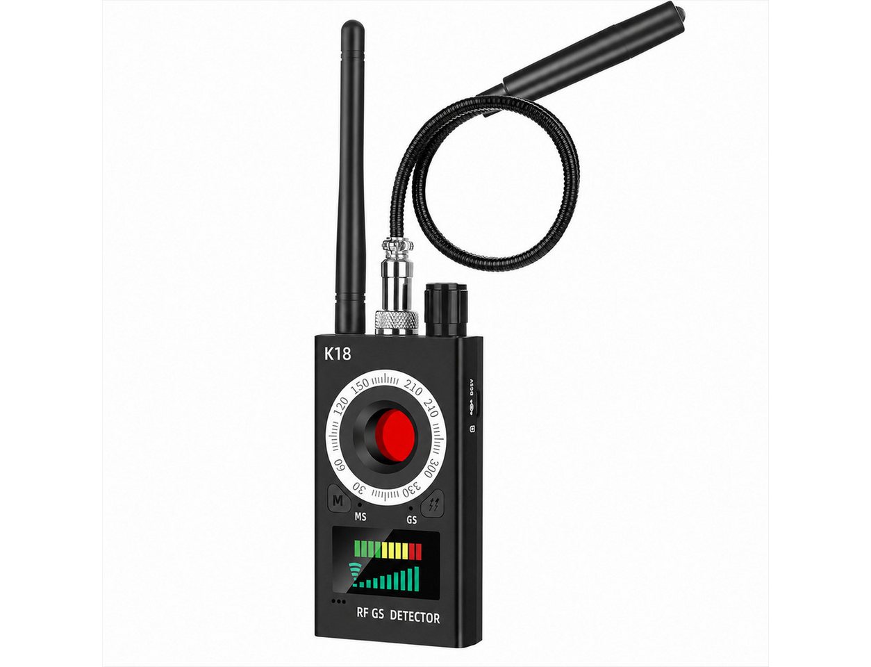 XEOOCE Überwachungskamera Zubehör Wanzendetektor K18 RF-Scanner für Kamera, GPS & Abhörgeräte Bild 2