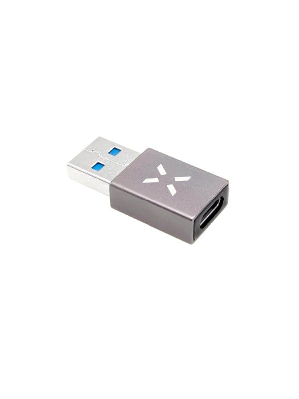 FIXED LINK USB-A Male to USB-C Female adapter Grey