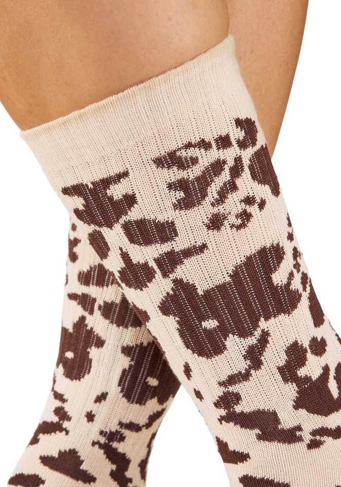 Buffalo Tennissocken Damen Fußfrottee Sportsocken, modisch (Packung, 5-Paar, Gr. 35-38 bis 39-42) in unterschiedlichen Animal Muster Designs Bild 2