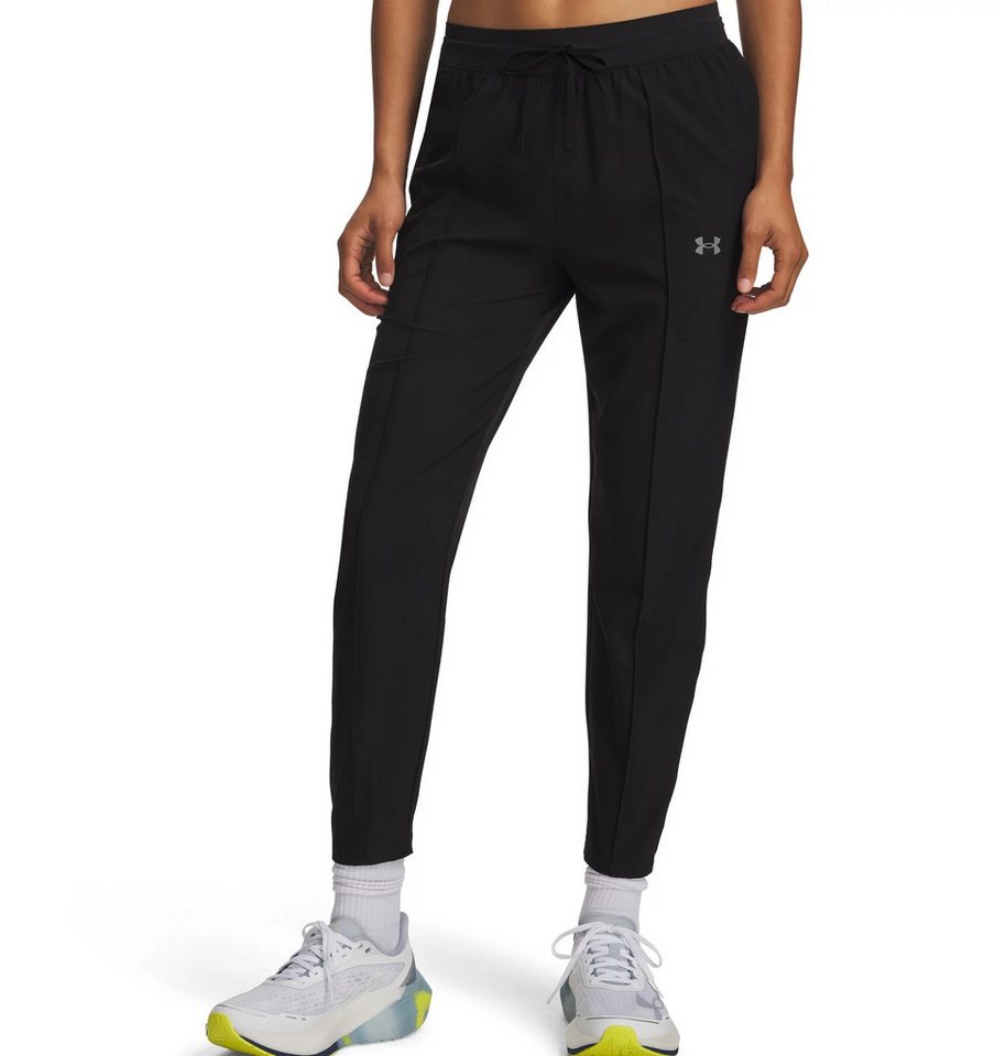 Under Armour® Laufhose UA VELOCITI TRACK PANT für Laufen, aus Polyester und Elasthan, schwarze Grundfarbe
