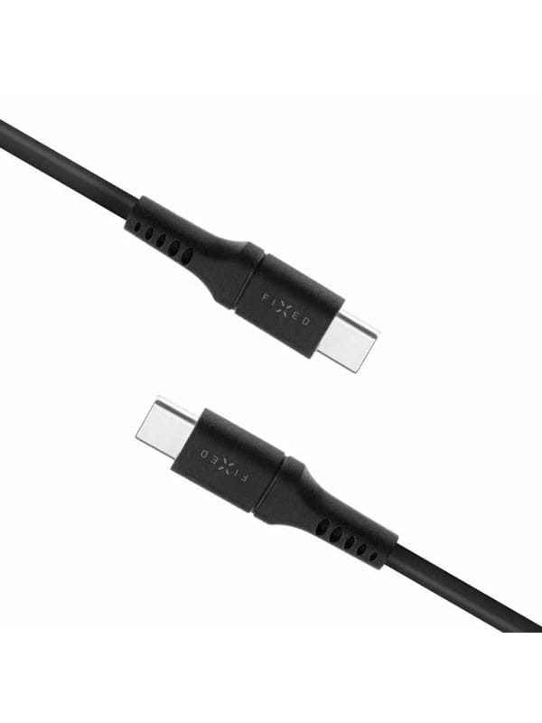 FIXED LIQUID Silicone - 60W - USB-C USB-C - 2m - Schwarz