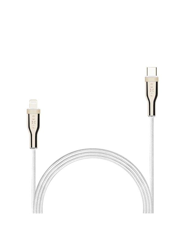 FIXED METAL - USB-C Lightning - 2m - Weiß
