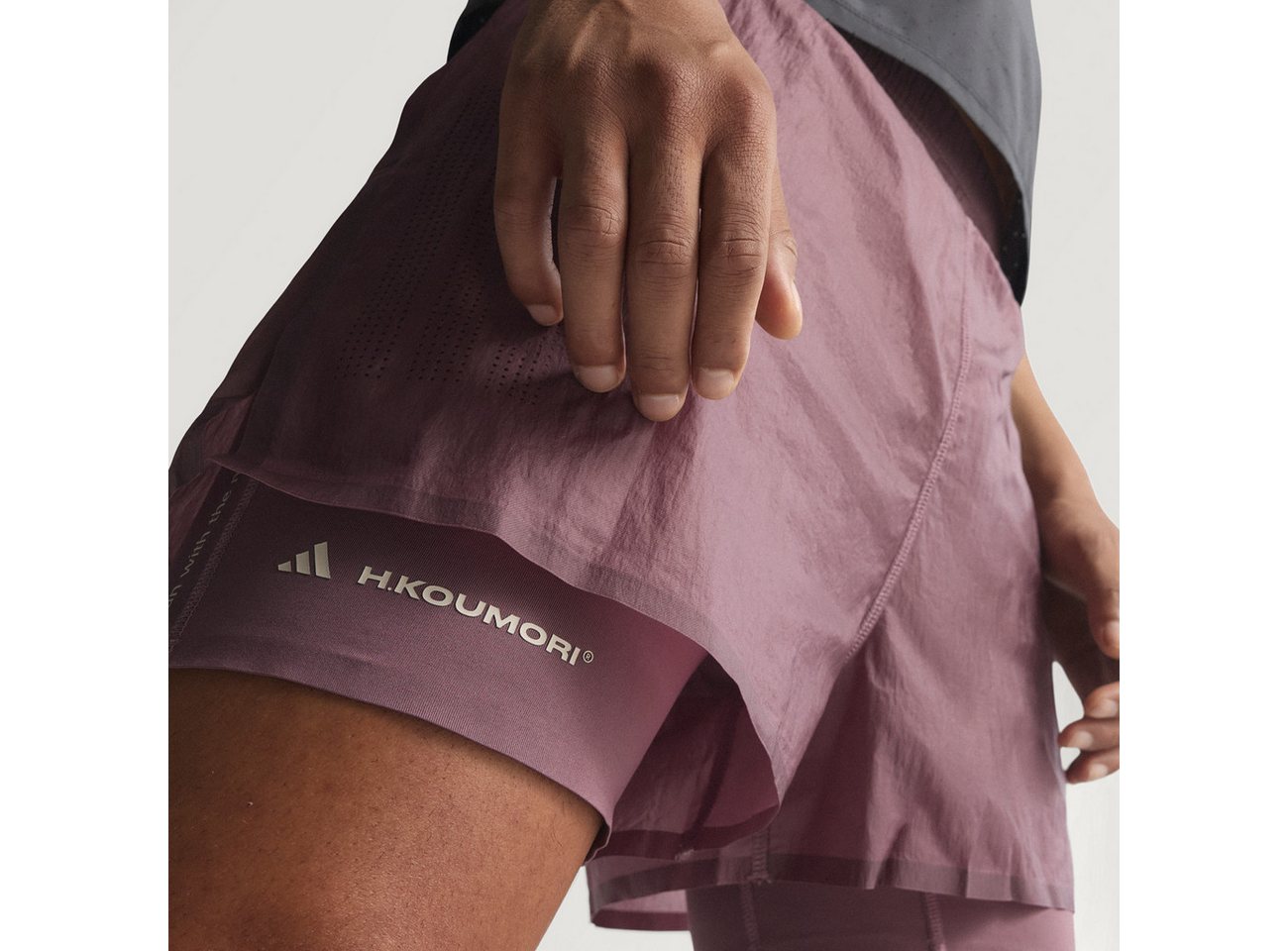 adidas Performance Laufshorts adidas H.Koumori ADI365 Herren 2 in 1 Short Shadow Bild 5