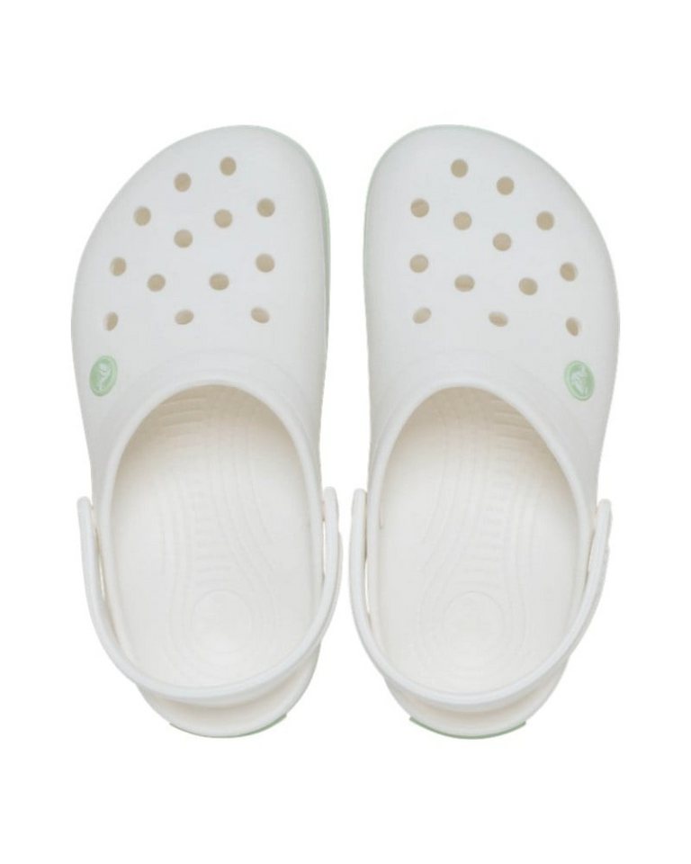 Crocs Sandale Crocband Clog weiss/grün Badeschuh Bild 3