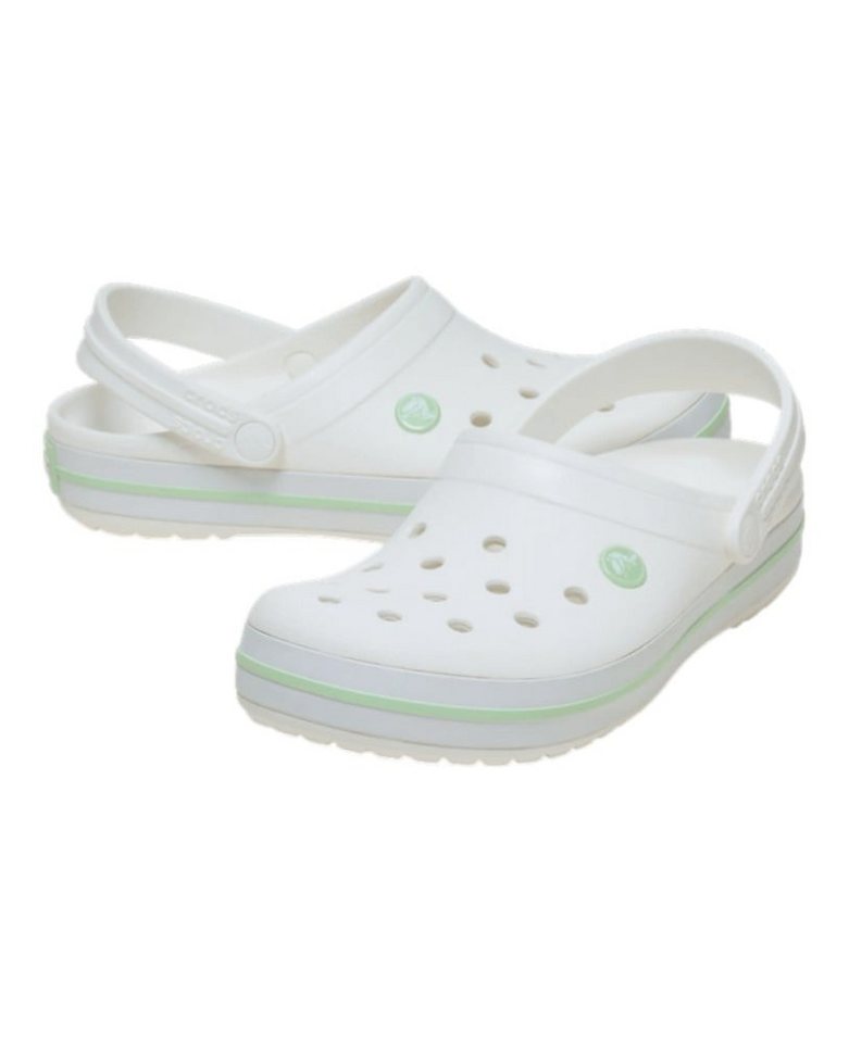 Crocs Sandale Crocband Clog weiss/grün Badeschuh Bild 5