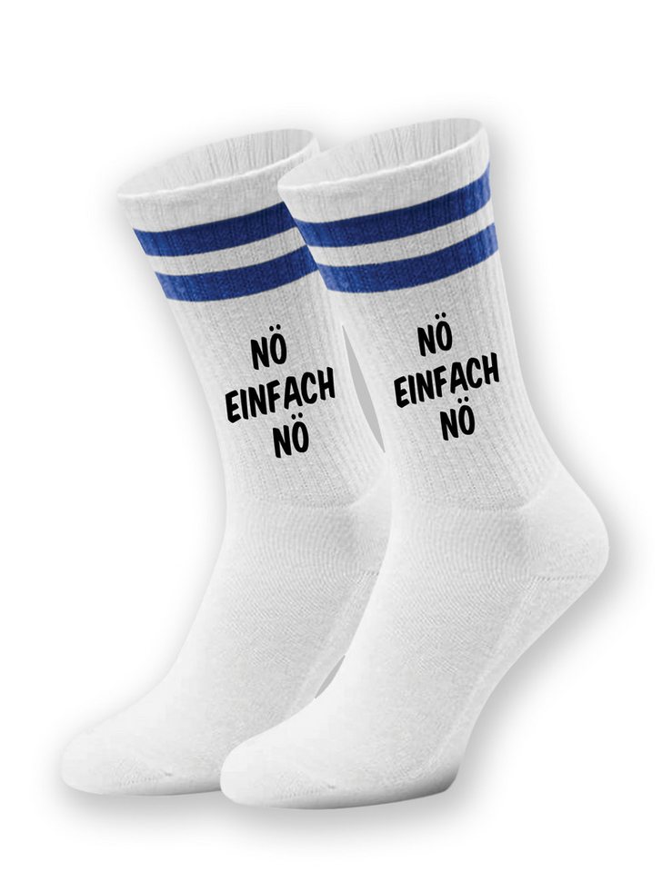 Youth Designz Tennissocken Unisex Socken "Nö Einfach Nö" Aufdruck lustig Geschenk Statement mit verstärkter Verse und Zehenbereich Bild 4
