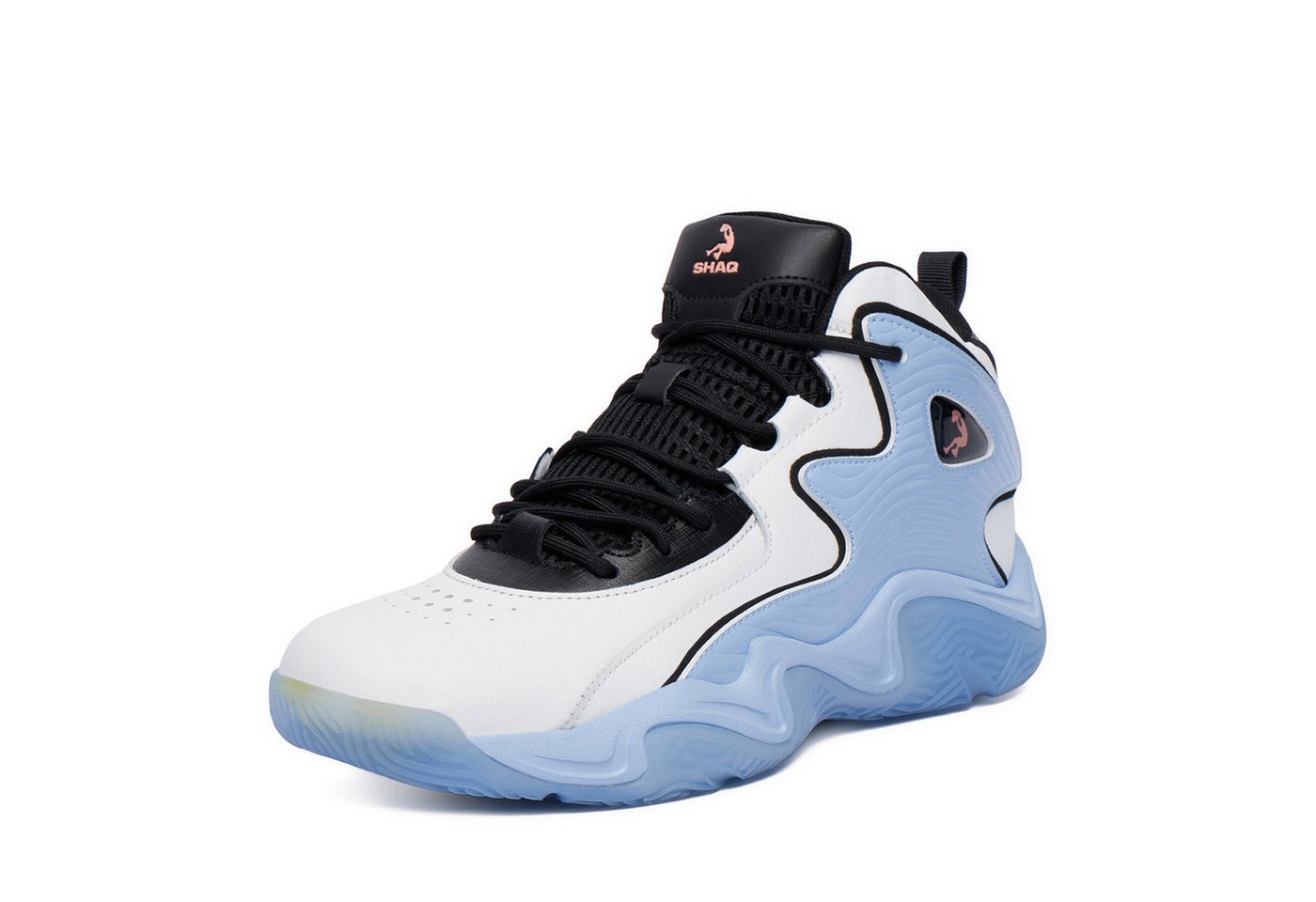 Shaq Shaq Herren Basketballschuhe 5907964139218 Weiß, Schwarz, Hellblau Basketballschuh