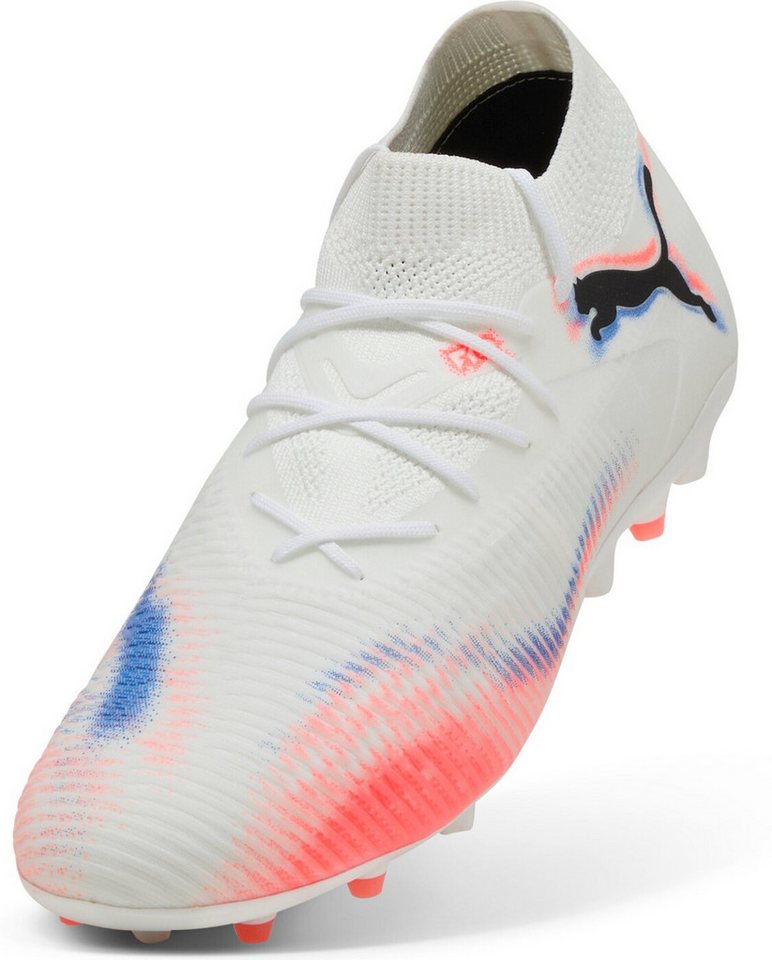 PUMA FUTURE 8 MATCH MG PUMA WHITE-PUMA BLACK-GLOWING RED Fußballschuh Bild 2