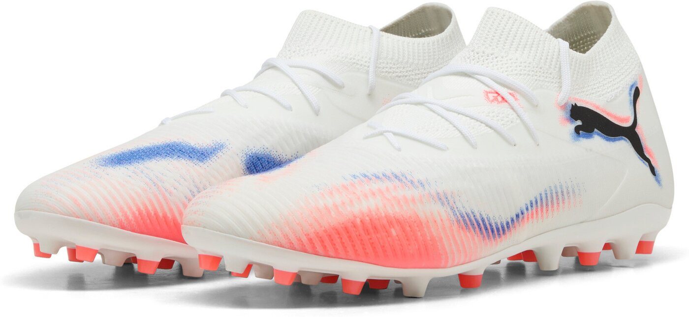 PUMA FUTURE 8 MATCH MG PUMA WHITE-PUMA BLACK-GLOWING RED Fußballschuh Bild 3