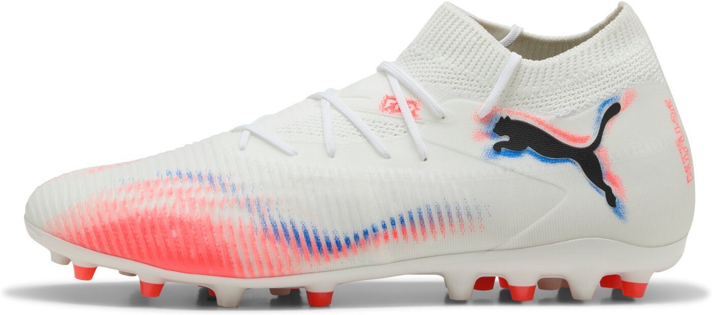 PUMA FUTURE 8 MATCH MG PUMA WHITE-PUMA BLACK-GLOWING RED Fußballschuh Bild 5