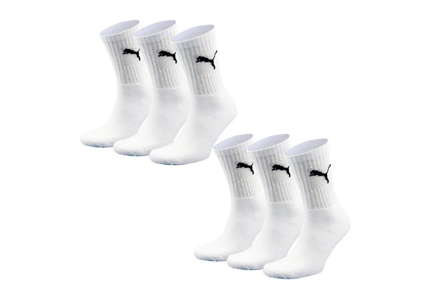 PUMA Sportsocken Bequeme Performancesocken aus Baumwollmischung (6-Paar) Strümpfe für Damen & Herren, Größe 39-42