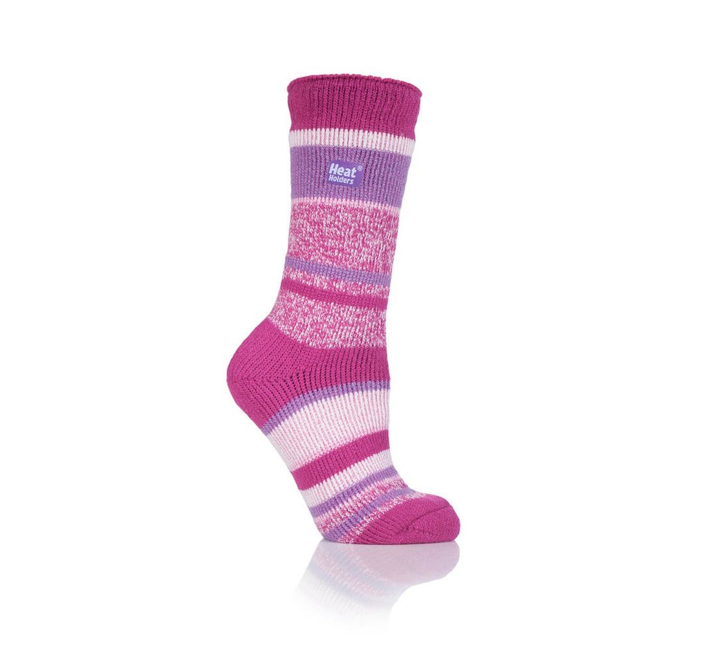 Heat Holders Thermosocken rosa / lila gestreift - Damen Bild 3