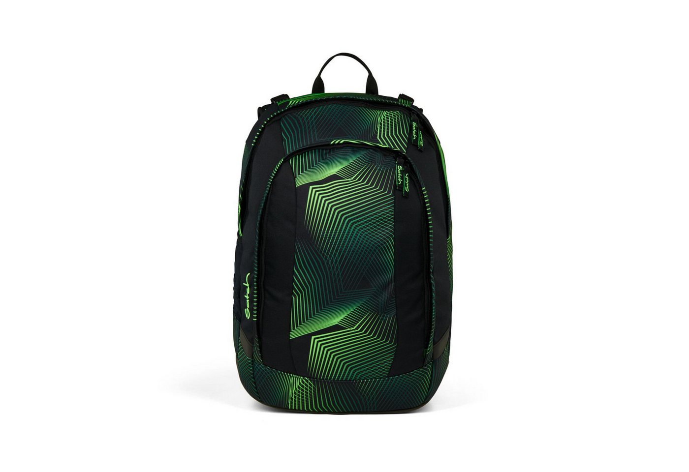 Satch Schulranzen Schulrucksack-Set AIR Seismic Green 3-teilig, Kollektion 2025 (3-teilig), Schulranzen, ergonomisch, Laptop-Fach, Your-Size-System Bild 2