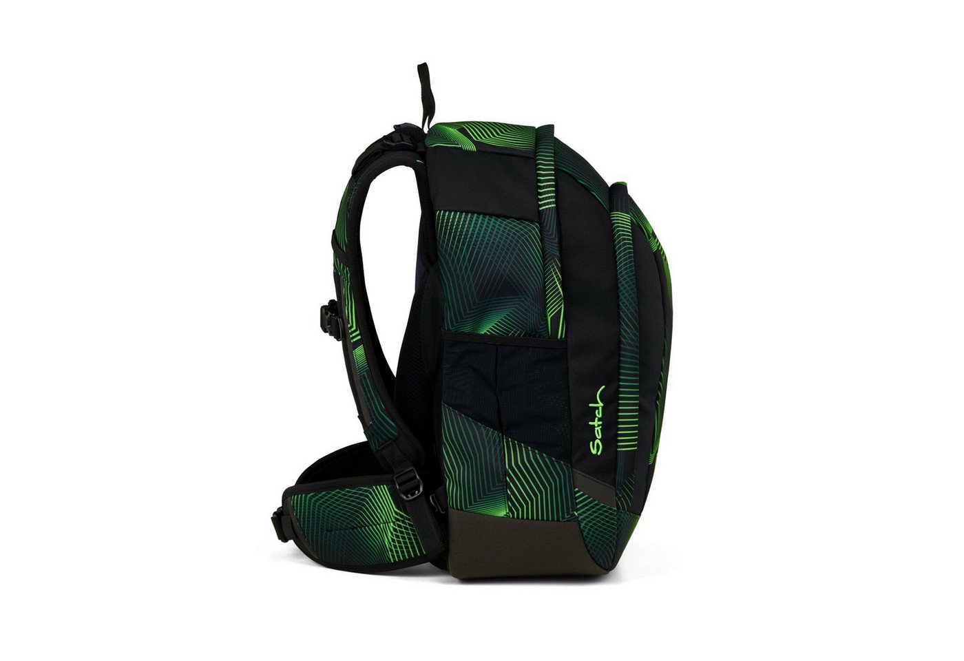 Satch Schulranzen Schulrucksack-Set AIR Seismic Green 3-teilig, Kollektion 2025 (3-teilig), Schulranzen, ergonomisch, Laptop-Fach, Your-Size-System Bild 5
