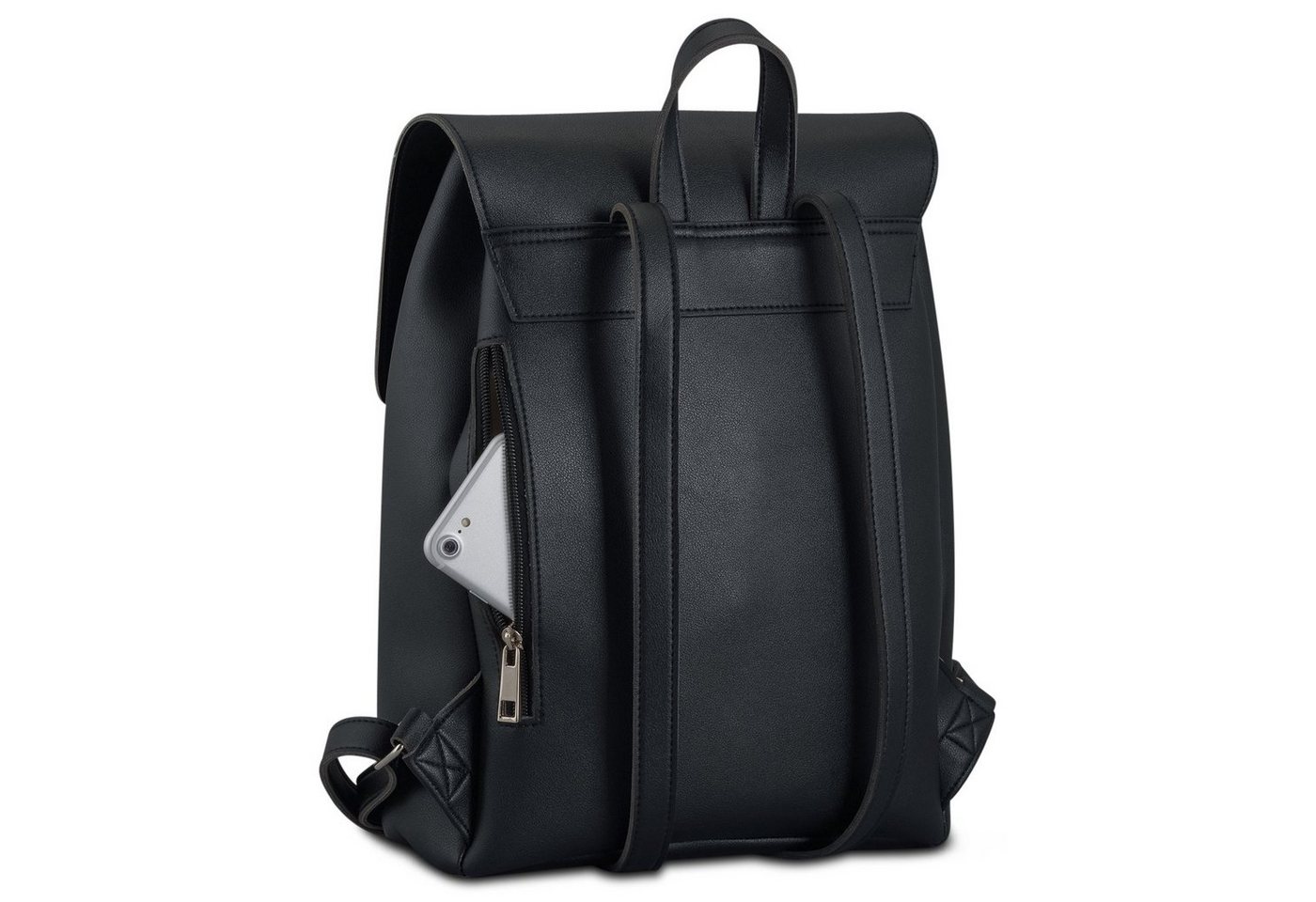Expatrié Rucksack NOELLE Rucksack Damen, Tagesrucksack, Magnetverschluss, Klein, Handlich