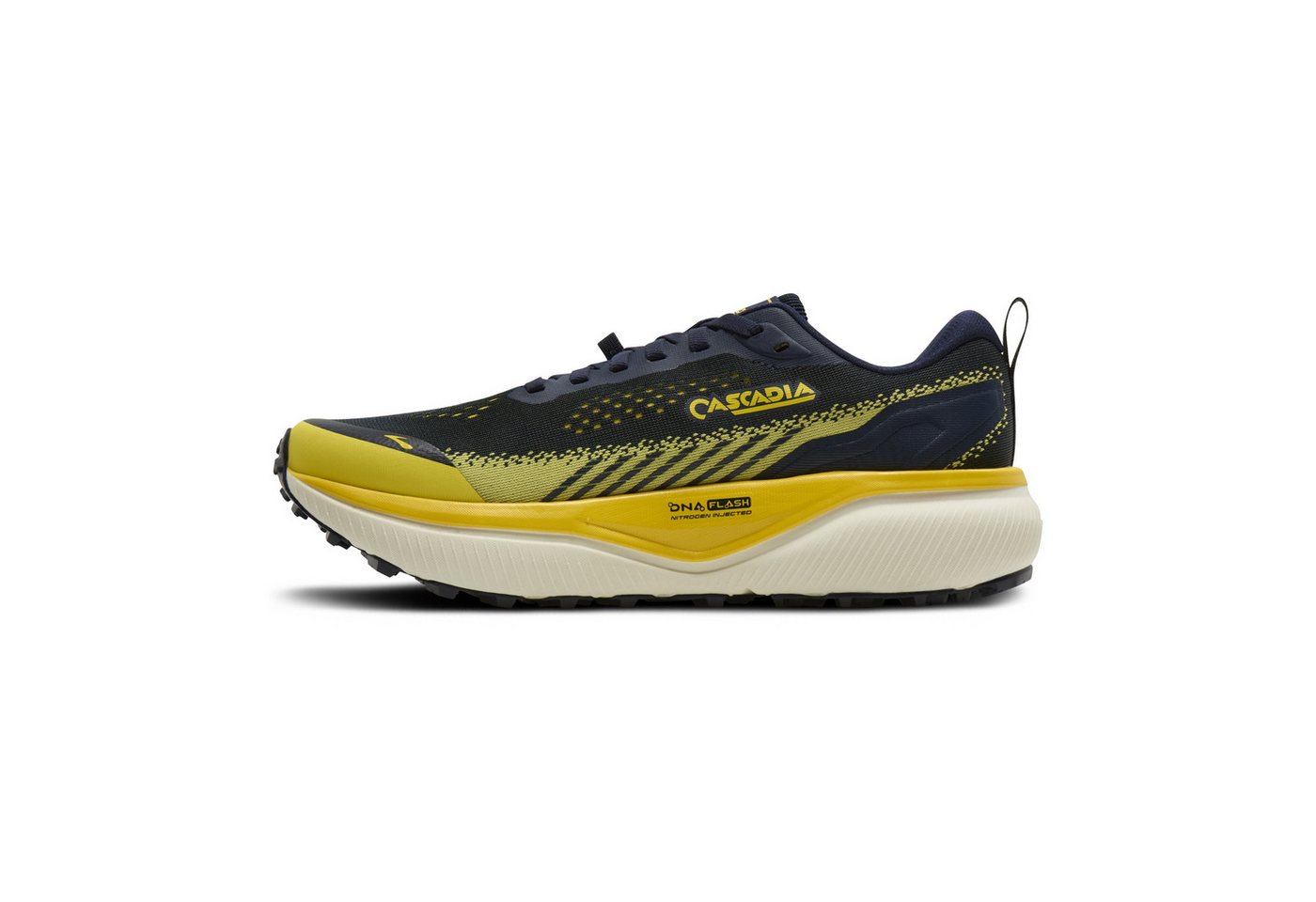 Brooks Cascadia 20 Herren All-Terrain-Laufschuh Navy/Cyber Yellow/Grey Laufschuh Bild 4
