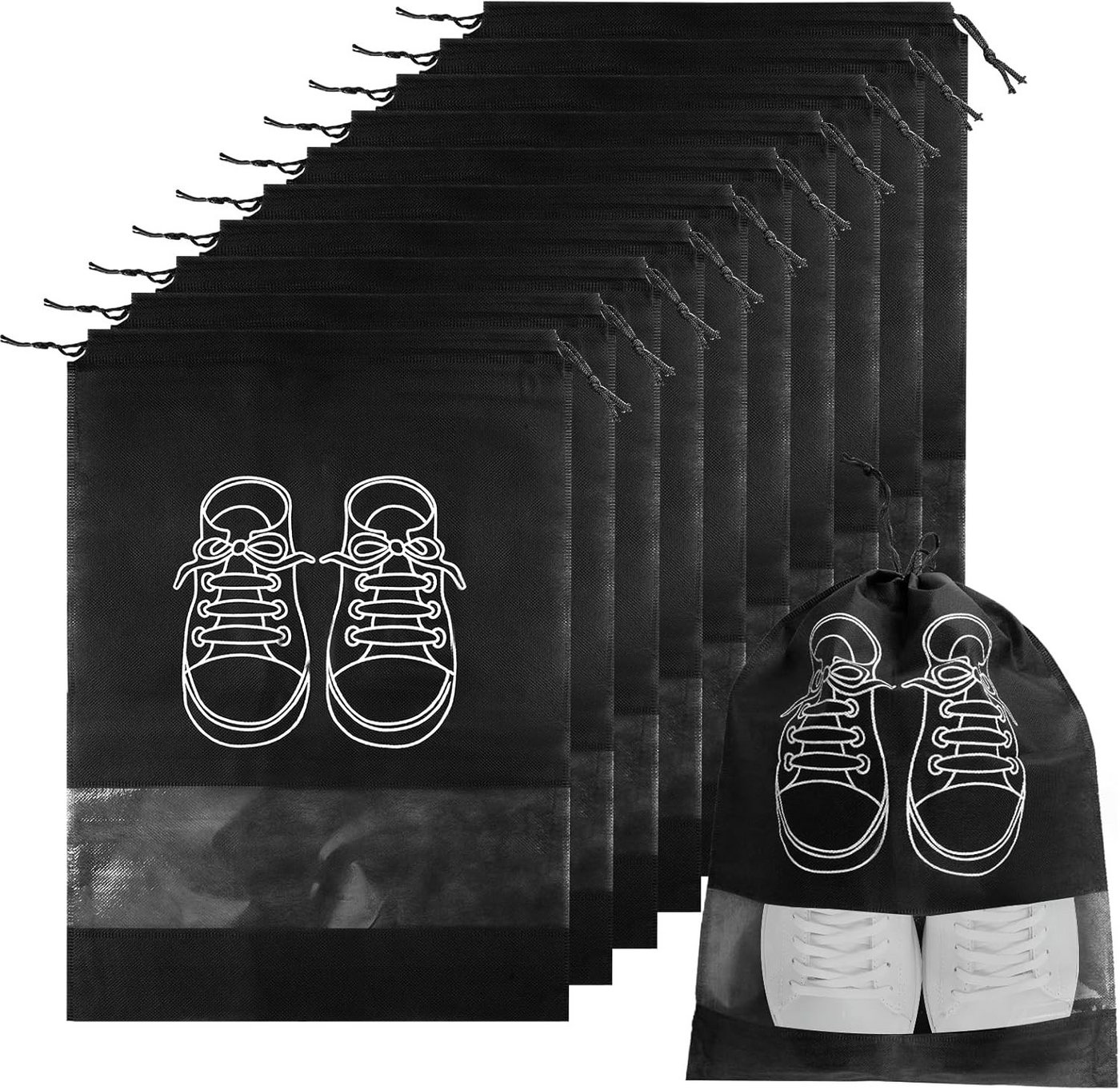 Coonoor Kofferorganizer 5/10 Stück Schuhbeutel Reise, Staubdicht Schuhtasche wasserdichte (10-tlg) Bild 4