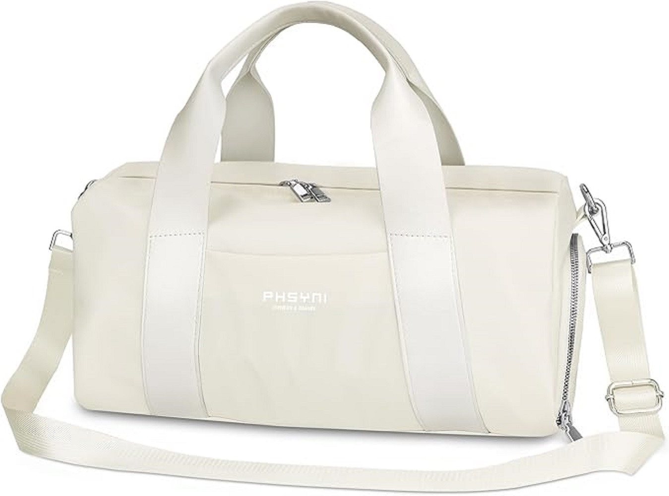 PHSYNI Sporttasche Kleine Sporttasche Turnbeutel Damen Herren 16 l mit Schuhfach (Kleine Sporttasche mit Schuhfach und Nassfach, 16 l Volumen für Sport und Alltag, Kleine Sporttasche mit Schuhfach, Nassfach und mehreren Fächern), Schuhfach, Nassfach, mehrere Fächer, verstellbarer Schulterriemen