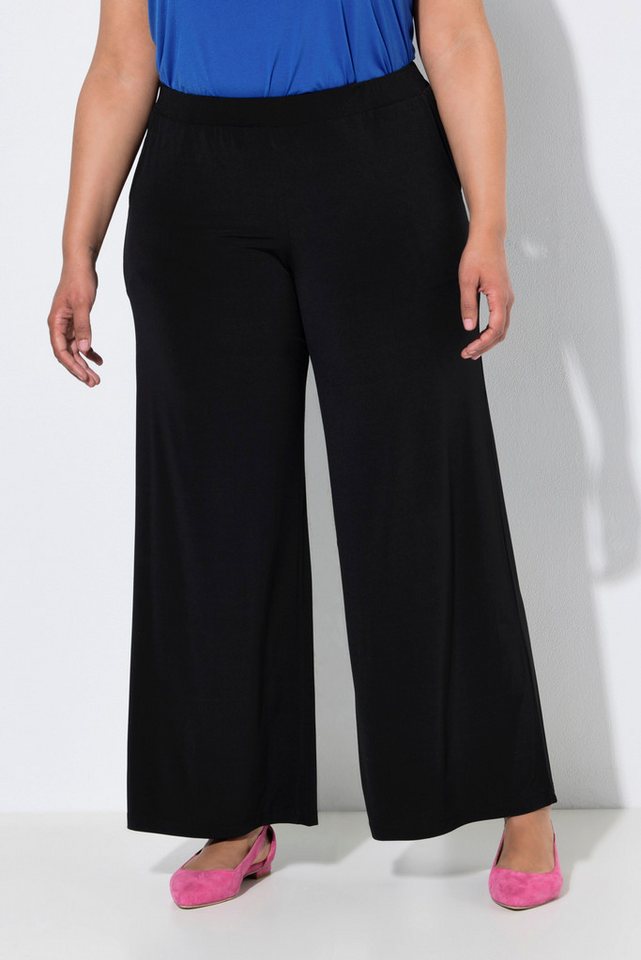 Ulla Popken Funktionshose Jersey-Marlenehose extraweites Bein Elastikbund Bild 2