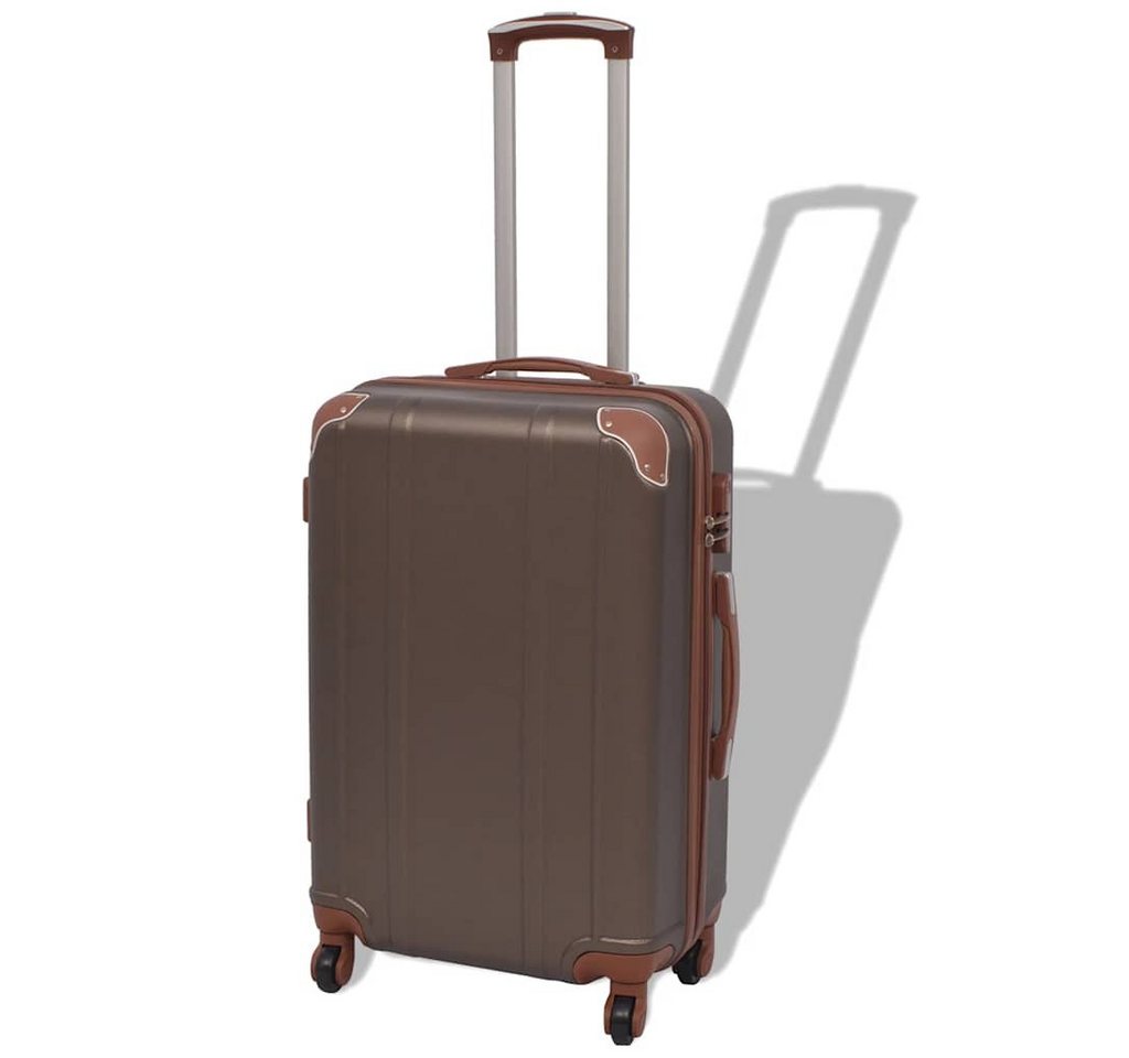 vidaXL Trolleyset Vierteiliges Hartschalen-Trolley-Set Kaffeebraun, (1 tlg) Bild 2