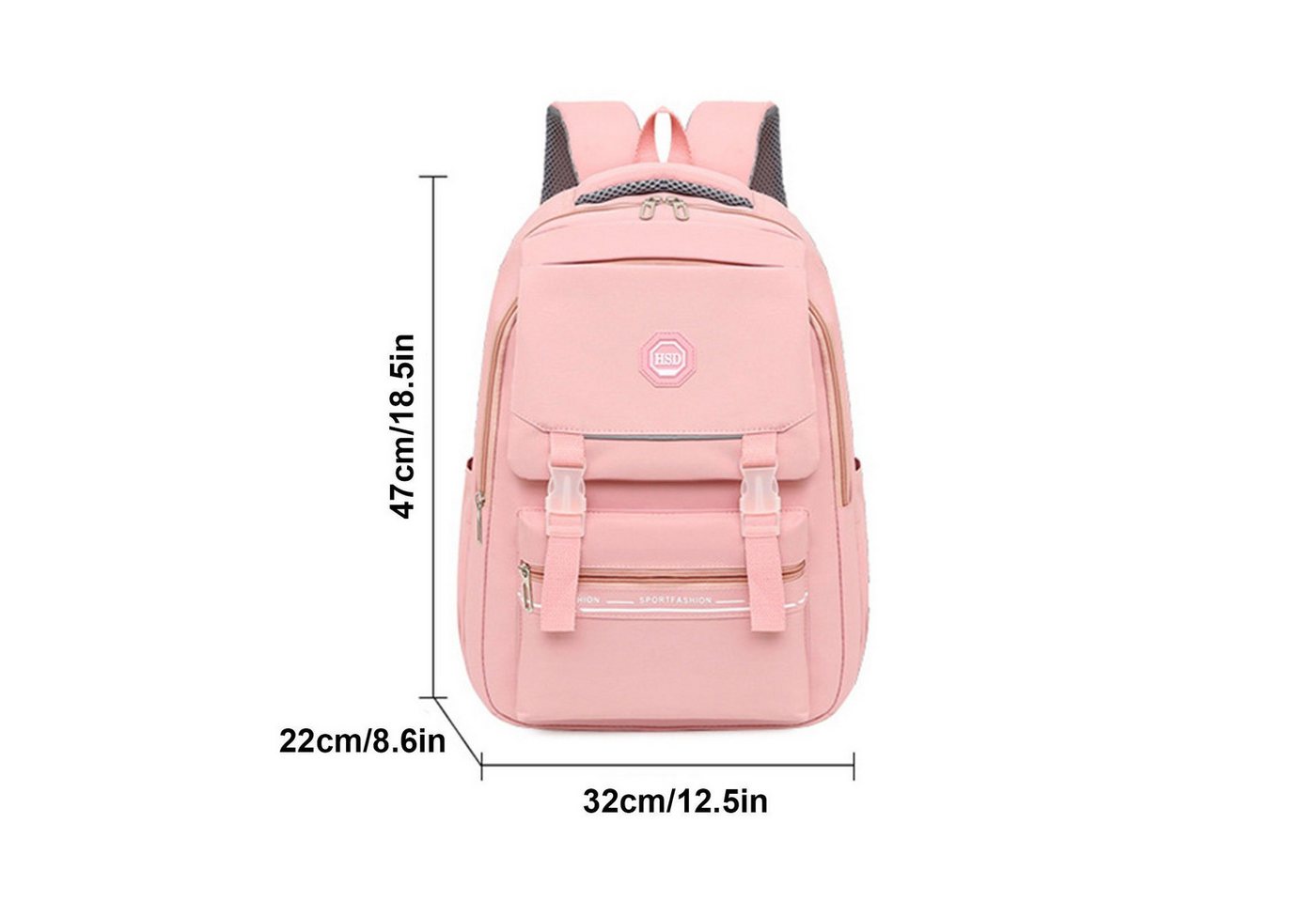 feinlux Schulrucksack CT0846-Blau Bild 4