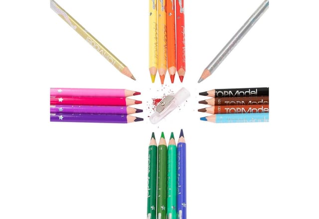 Topmodel 18 Colouring Pencilswith sharpener